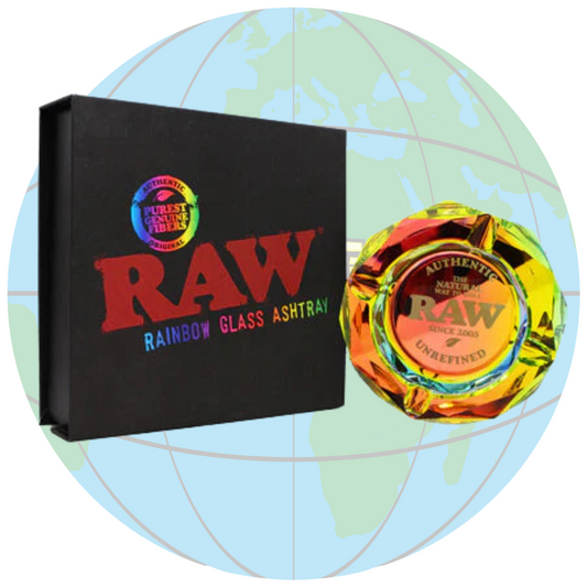 RAW 'Rainbow' Glass Ash Tray
