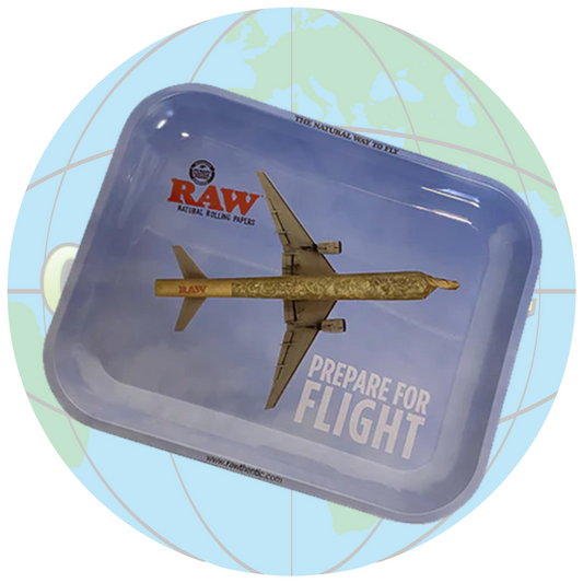 RAW 'PREPARE FOR FLIGHT' Rolling Tray