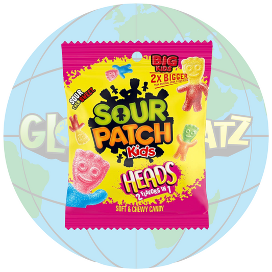 Sour Patch Kids Heads 2 Flavours in 1 - 102g