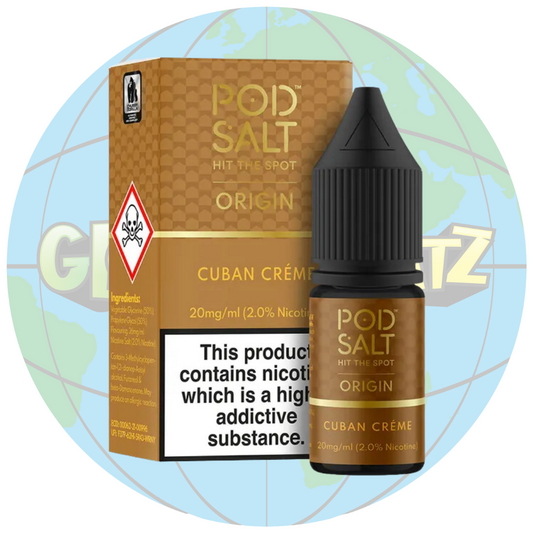 Pod Salt Origin Series 'Cuban Creme' (10ml)